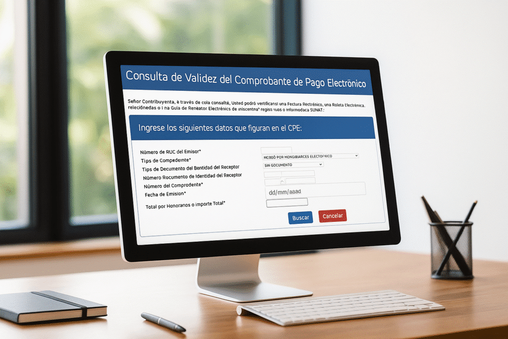 Conformidad de facturas Consulta de Validez de los Comprobantes de paso electrónics