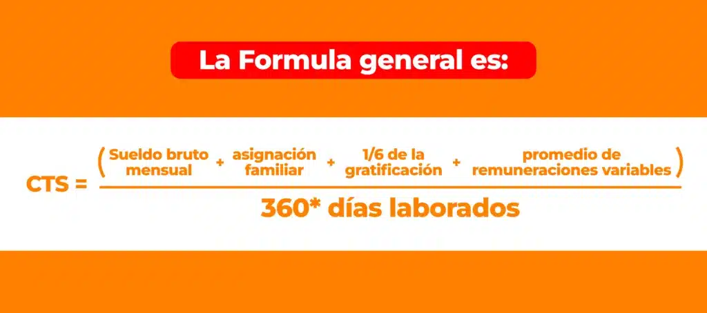 CTS cálculo fórmula de CTS cálculo de compensación de tiempo de servicios
