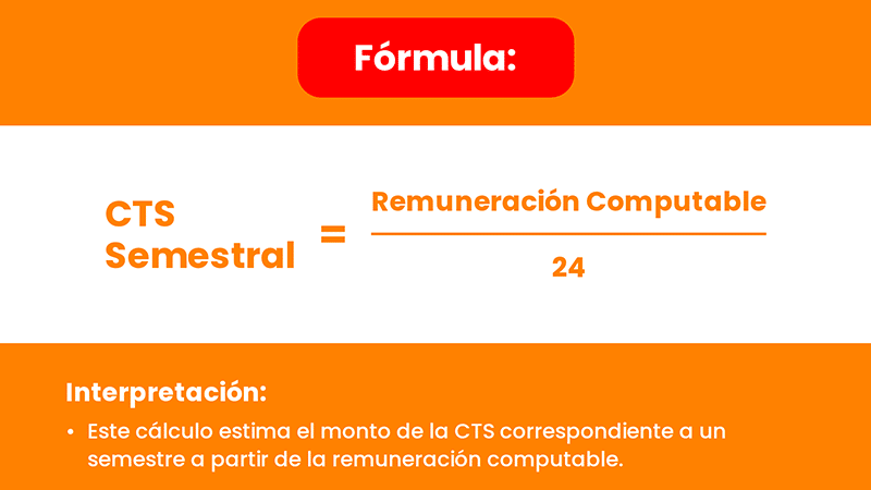 Fórmula simplificada para el cálculo semestral de la CTS en régimen MYPE